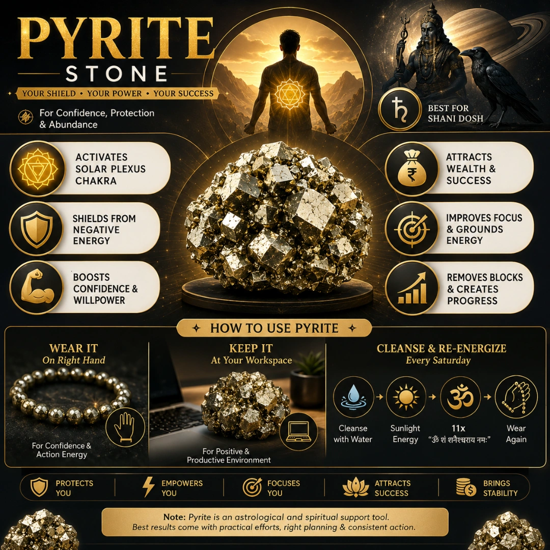 pyrite stone for shani dosh